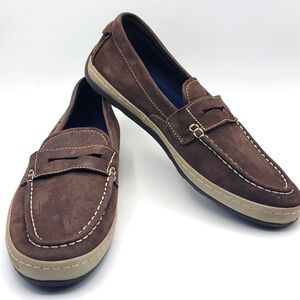Cole Haan Brown Suede Claude Penny Loafer Size 10 #1375‎